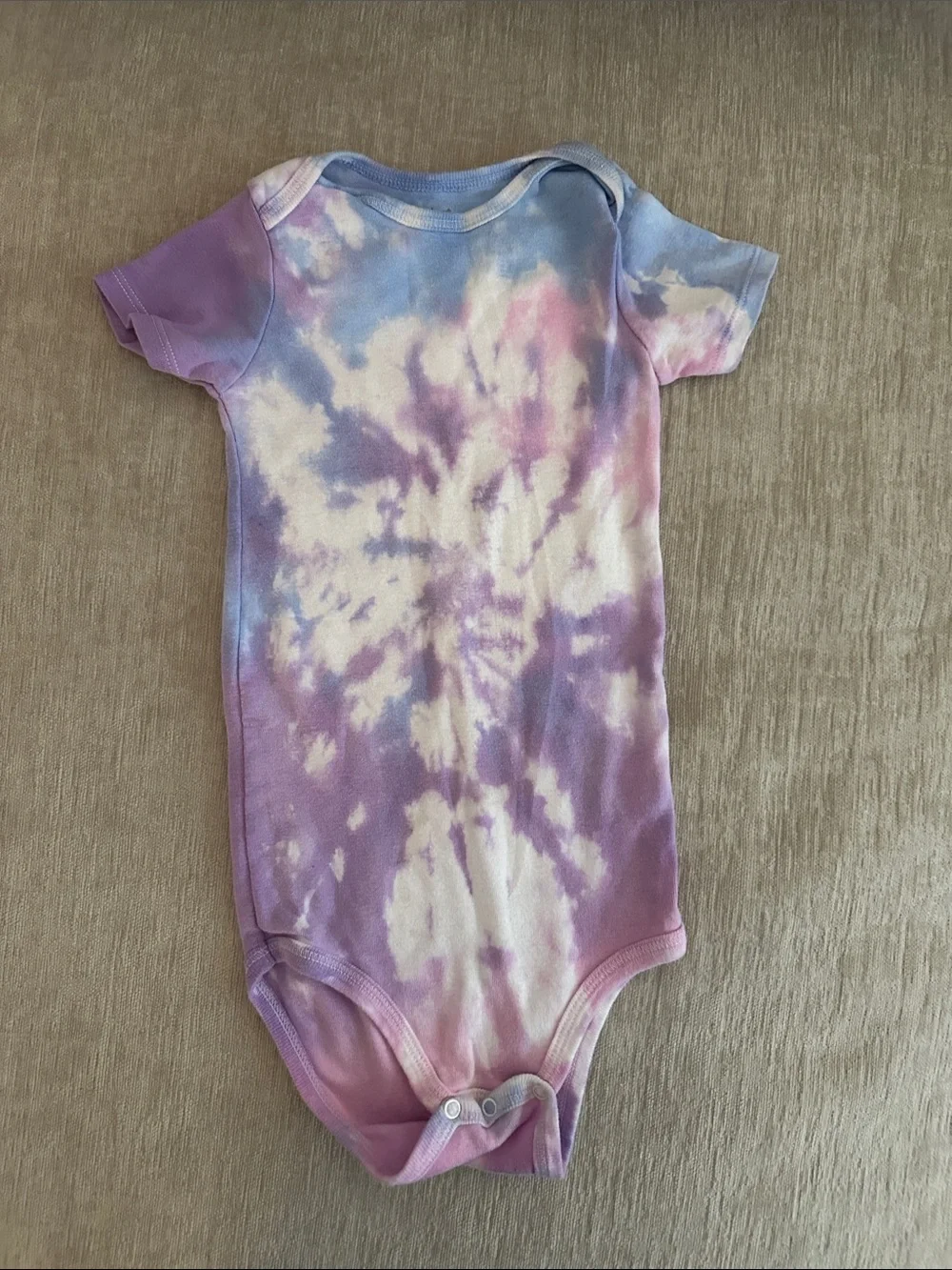 Carter's Kids Bodysuit Set - Teal, Plum, Cream, Pastel Tie-Dye